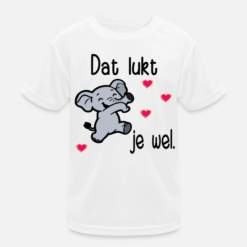 Prüfungsmotivation Elefant Kinder Funktions-T-Shirt