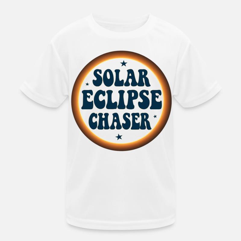 Solar eclipse chaser Kinder Funktions-T-Shirt