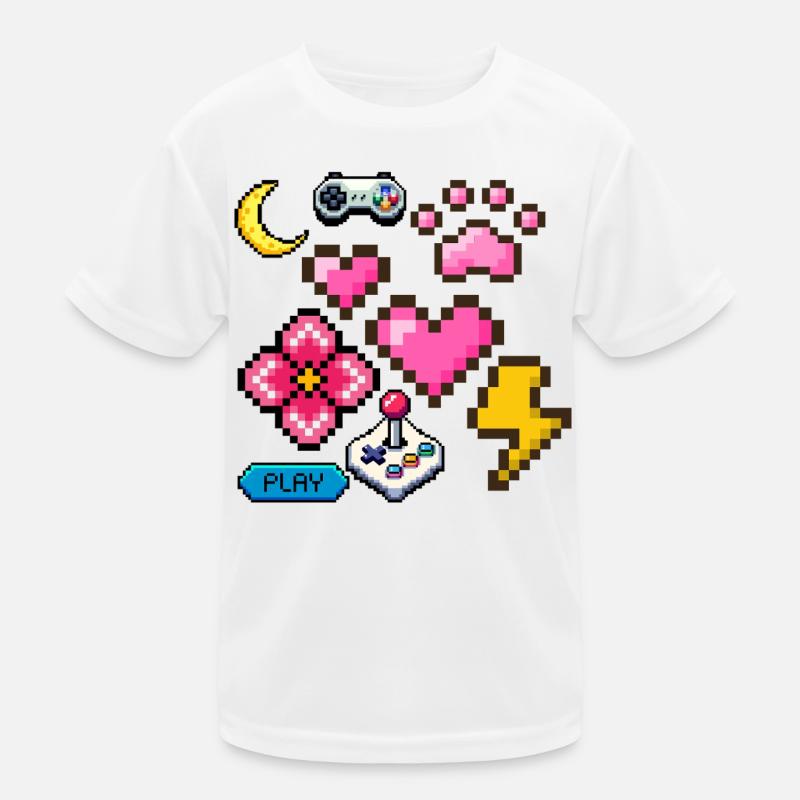 Pixel Game Kids Functional T-Shirt