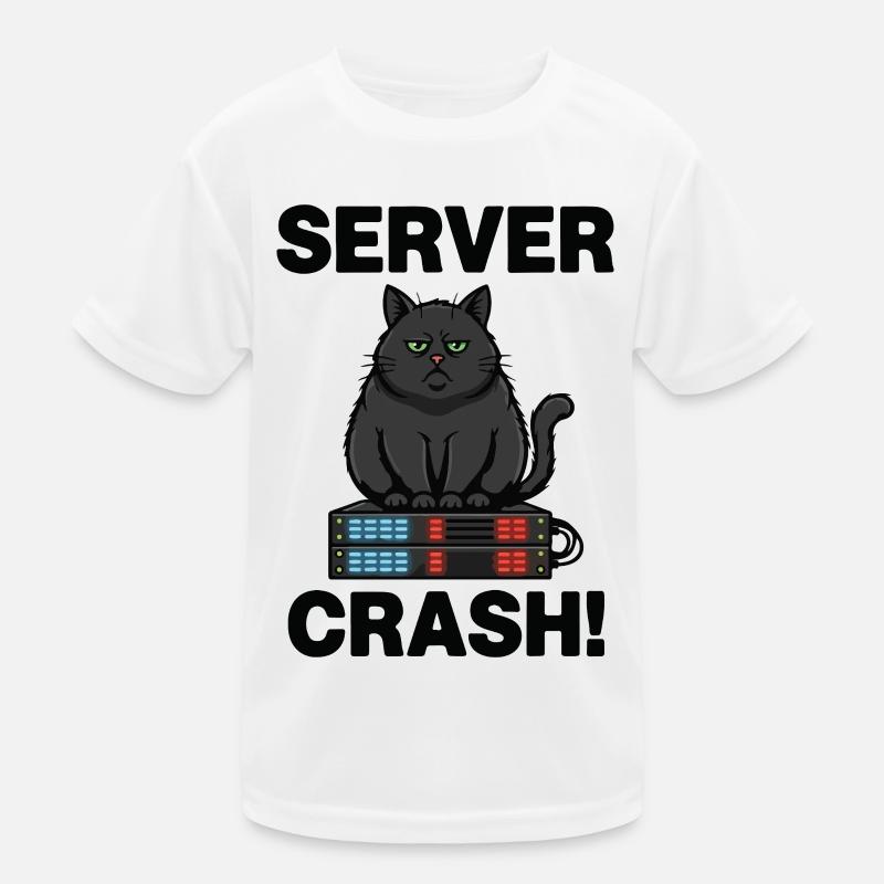 Server Crash Chat Computer Humor Kids Functional T-Shirt