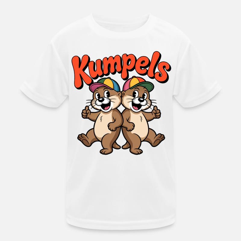 Buddies Double Otter Cartoon Kids Functional T-Shirt