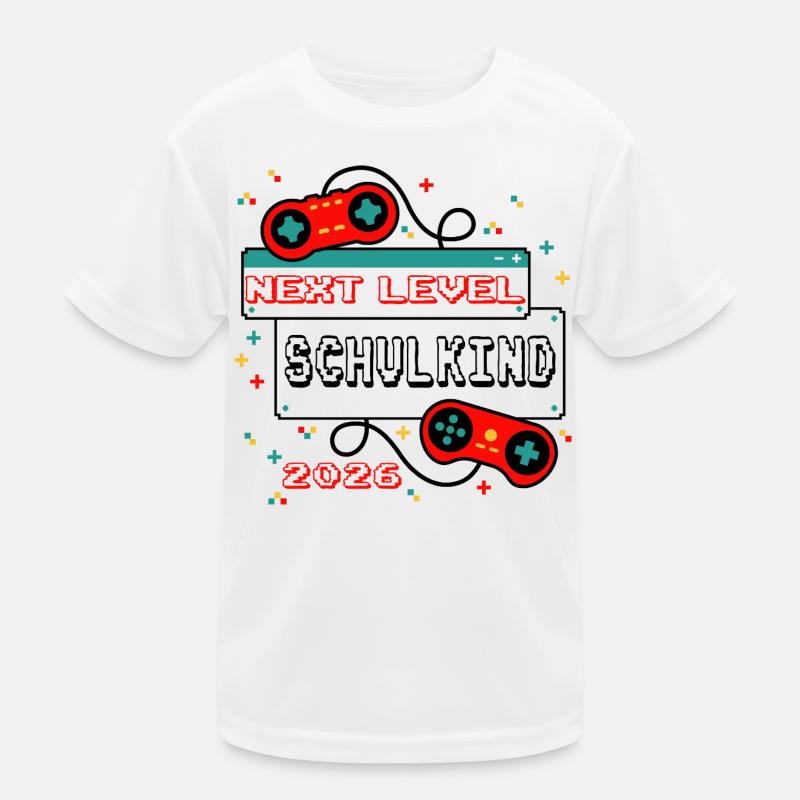 NEXT LEVEL: SCHOOLCHILD 2026 - Gaming Controller Kids Functional T-Shirt