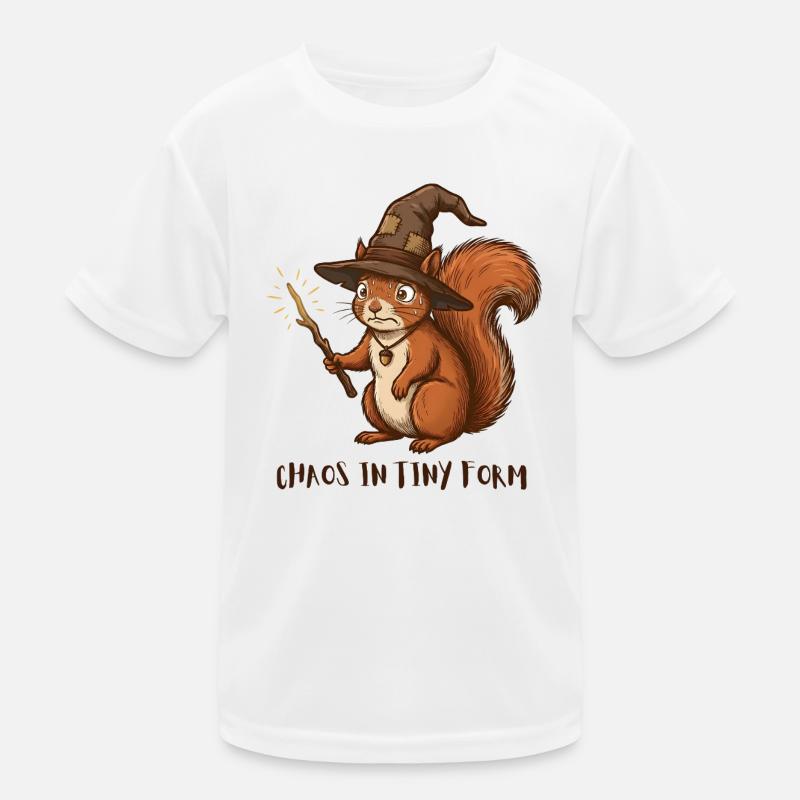 Chaos in Tiny Form – Feralcore Eichhörnchen Kinder Funktions-T-Shirt