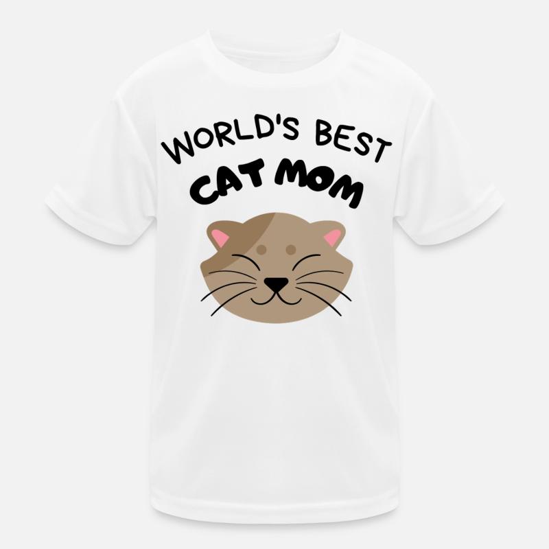 Meilleure maman de chat du monde T-shirt sport Enfant