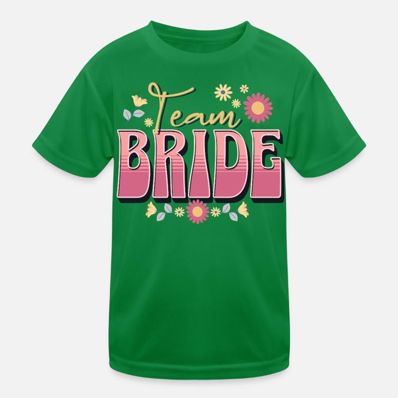 Team Bride Kids Functional T-Shirt