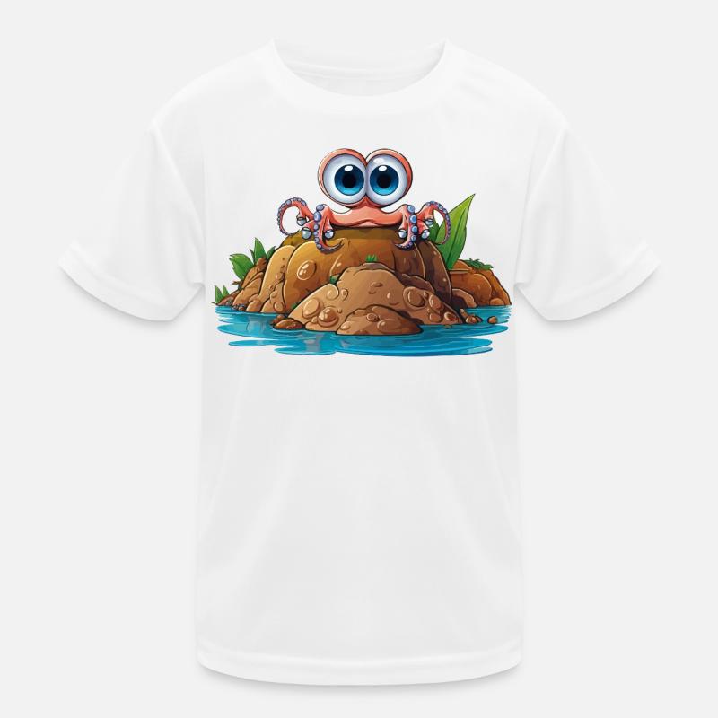 Kieselkrabbe mit Kulleraugen Kinder Funktions-T-Shirt