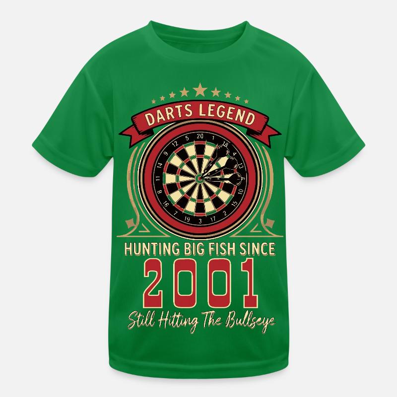 T-shirt Darts anniversaire 2001, T-shirt Darts Legend T-shirt sport Enfant