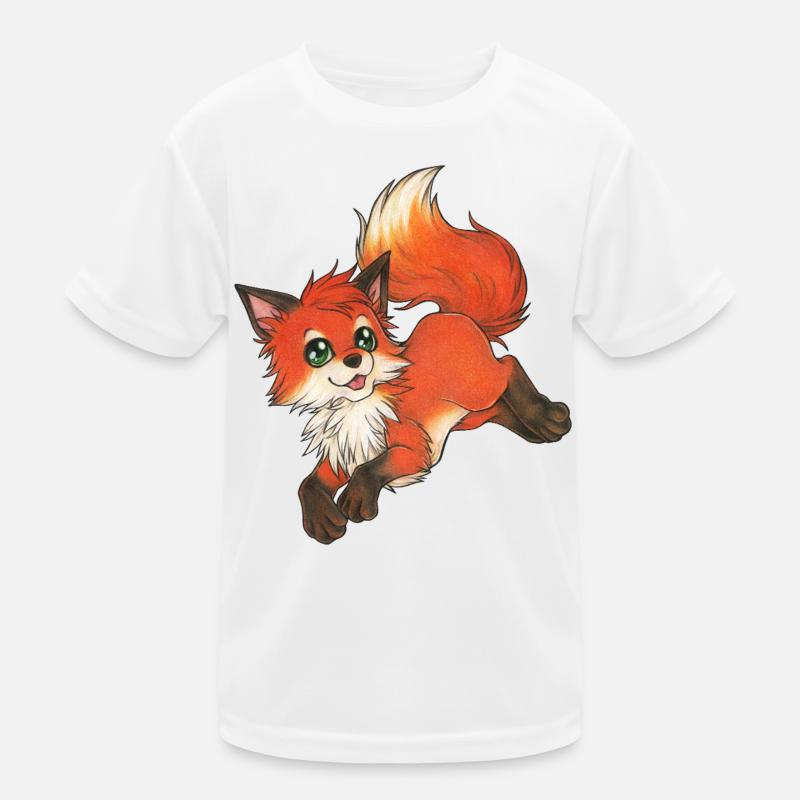 Cute Fox Child Gift Idea for Fox Fan Kids Functional T-Shirt