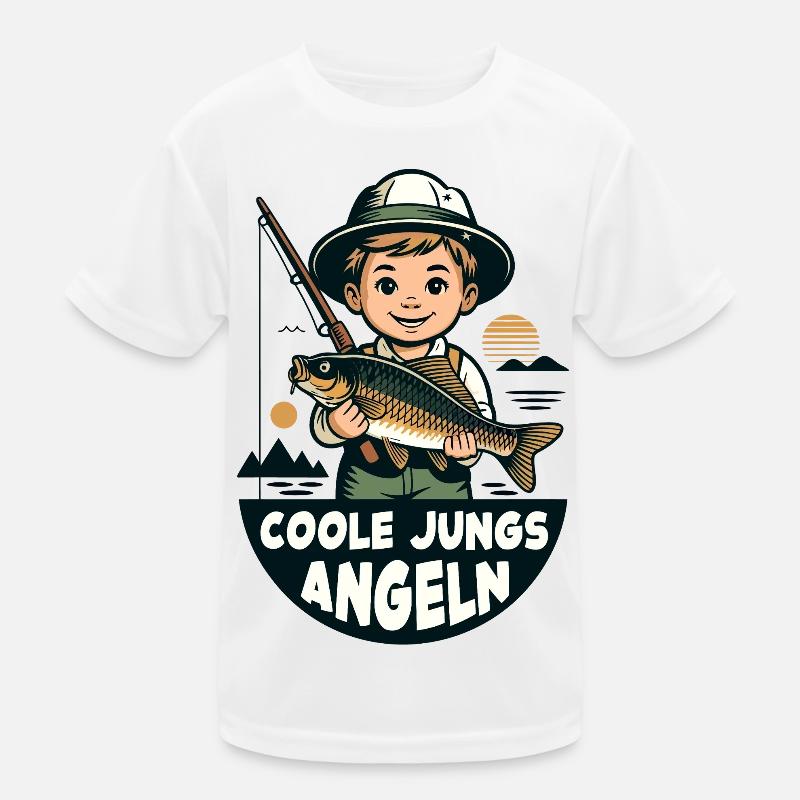 Les gars cool pêchent T-shirt sport Enfant
