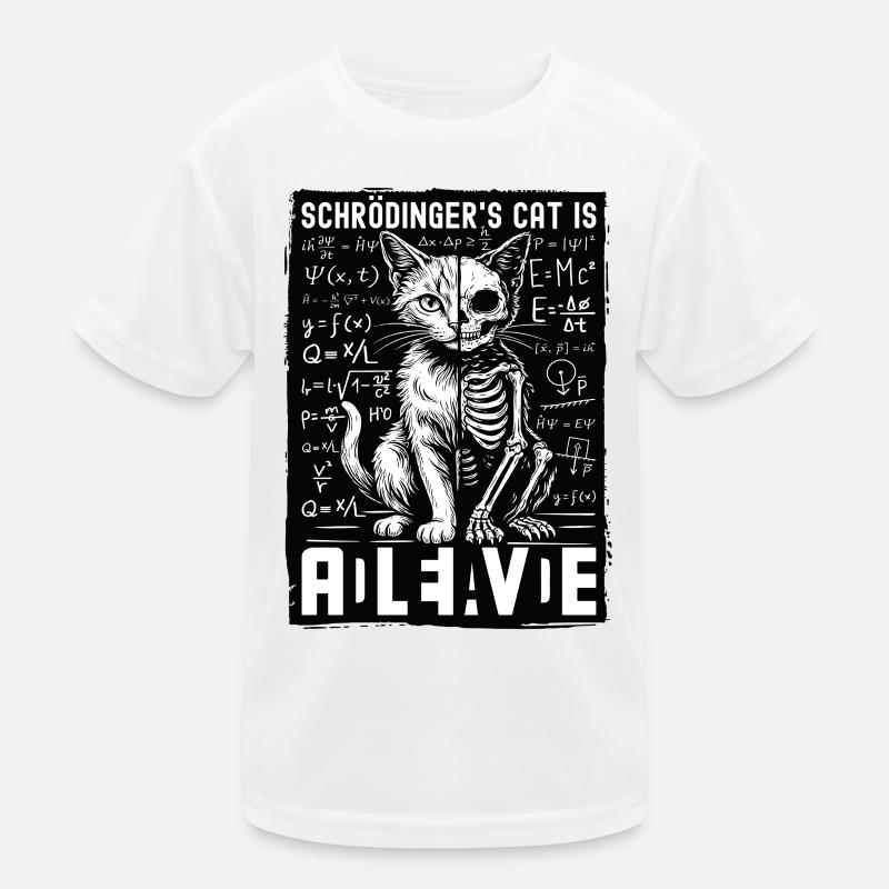 Le chat de Schrödinger est vivant, mort T-shirt sport Enfant