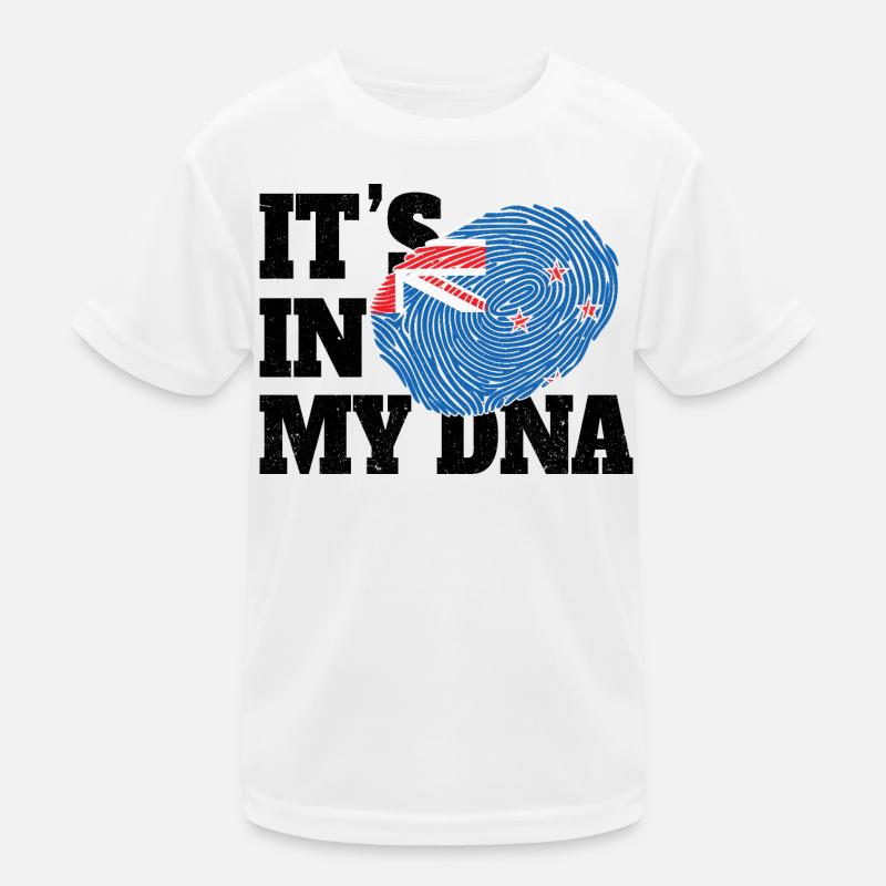C’est dans mon ADN Gènes néo-zélandais drôles NZ T-shirt sport Enfant