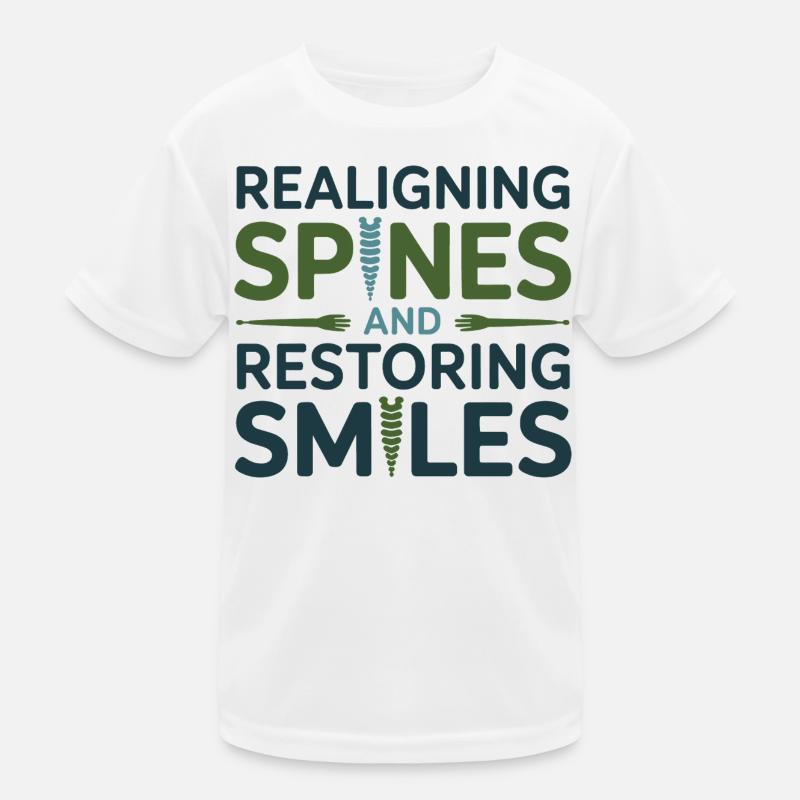Osteopath Realigning Spines Restoring Smiles  Kids Functional T-Shirt