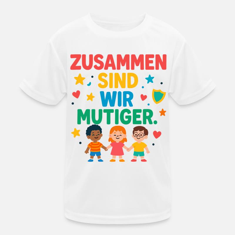 Ensemble, nous sommes plus courageux T-shirt sport Enfant