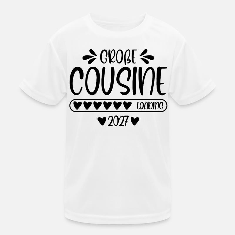 Große Cousine 2027 loading Kinder Funktions-T-Shirt