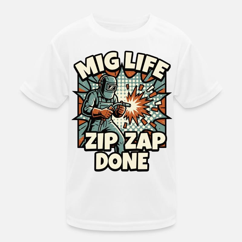 MODE SOUDAGE ZIP ZAP TERMINÉ Disant T-shirt sport Enfant