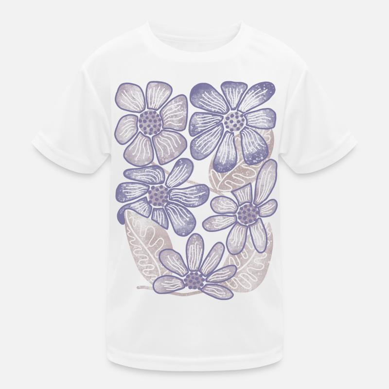 Imprimé floral Lavender Bloom T-shirt sport Enfant