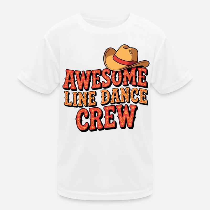 Awesome Line Dance Crew Kinder Funktions-T-Shirt