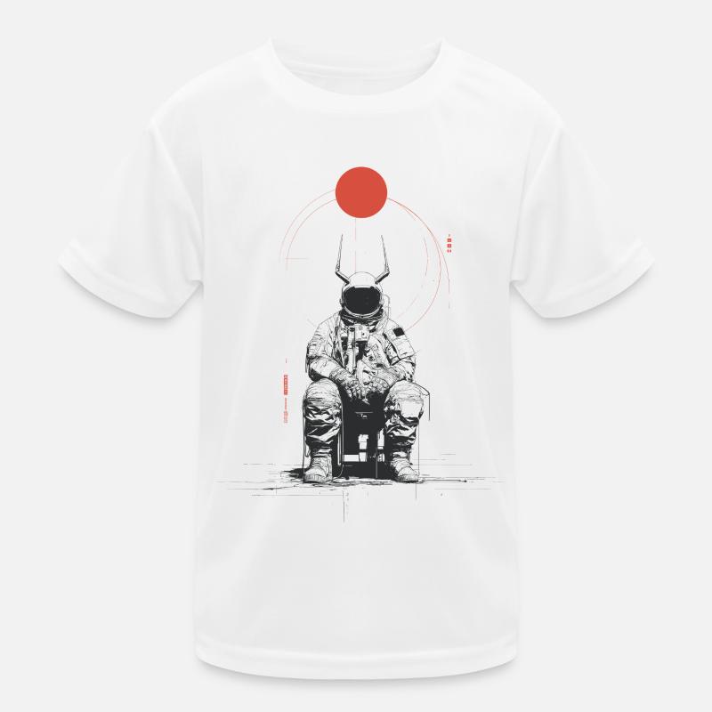 Silhouette im Orbit Kinder Funktions-T-Shirt