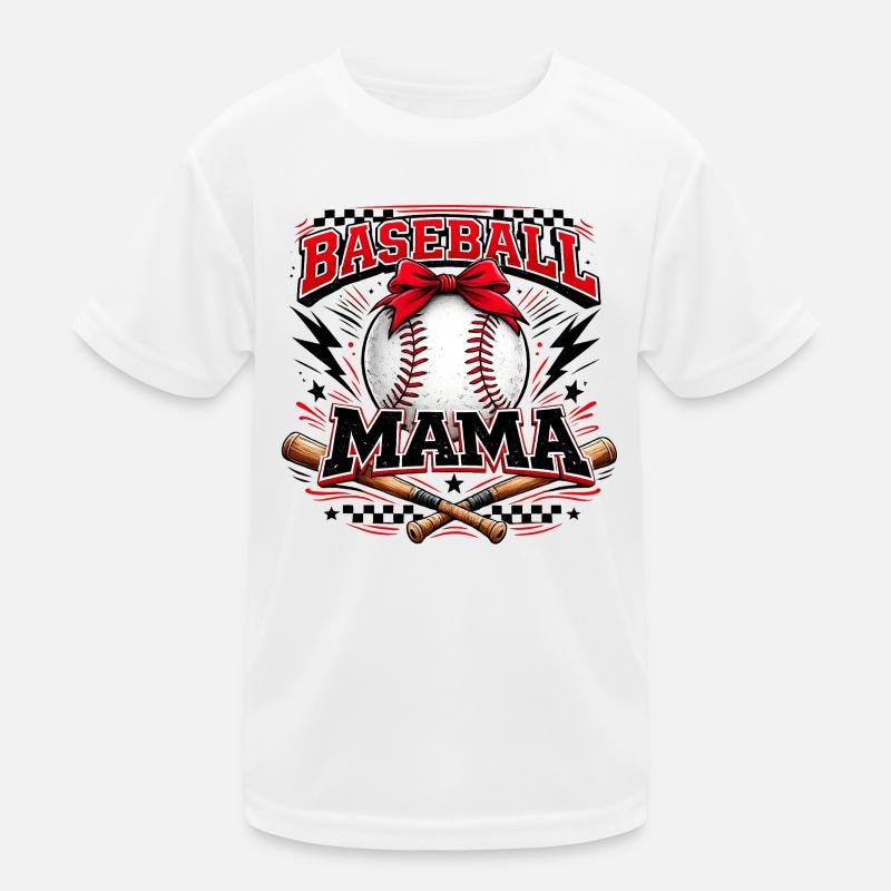Jour du match de baseball Mama Shirt de maman T-shirt sport Enfant