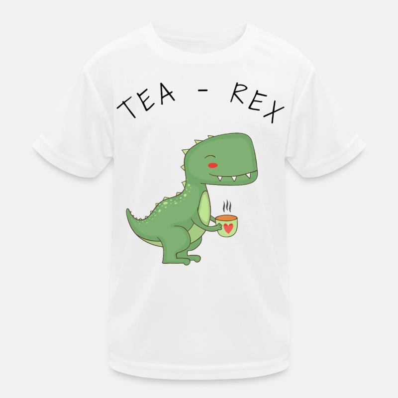 Drôle de thé T-Rex T-shirt sport Enfant