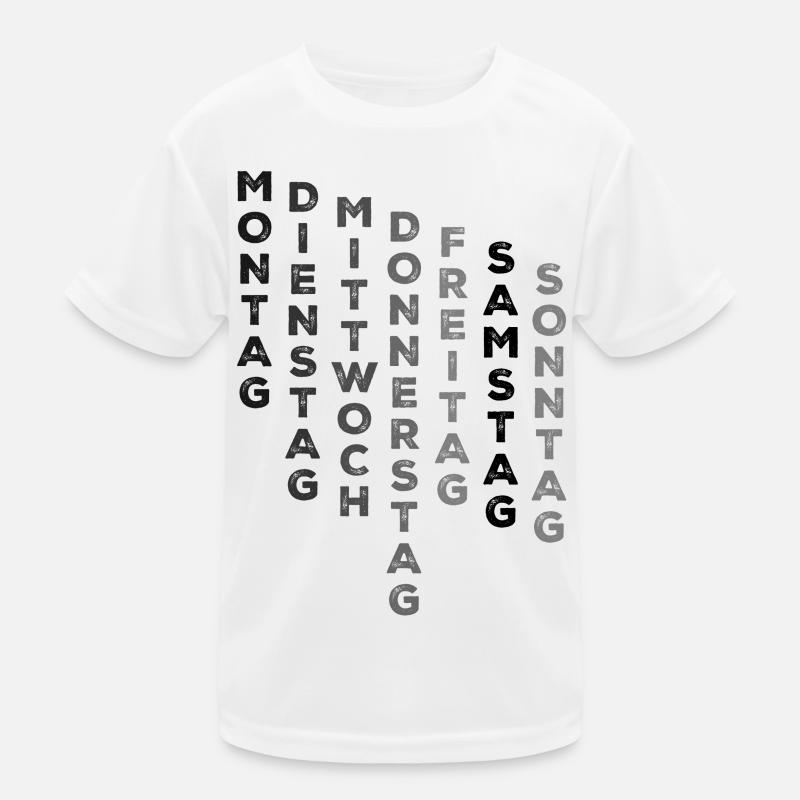 eine Woche mit Samstag Kinder Funktions-T-Shirt