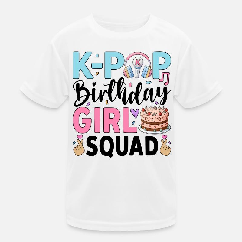 K-Pop Birthday Girl Squad Kinder Funktions-T-Shirt