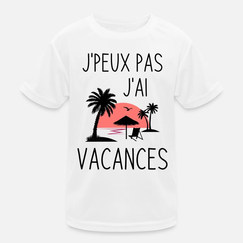 Coucher de Soleil Palmier T-shirt sport Enfant