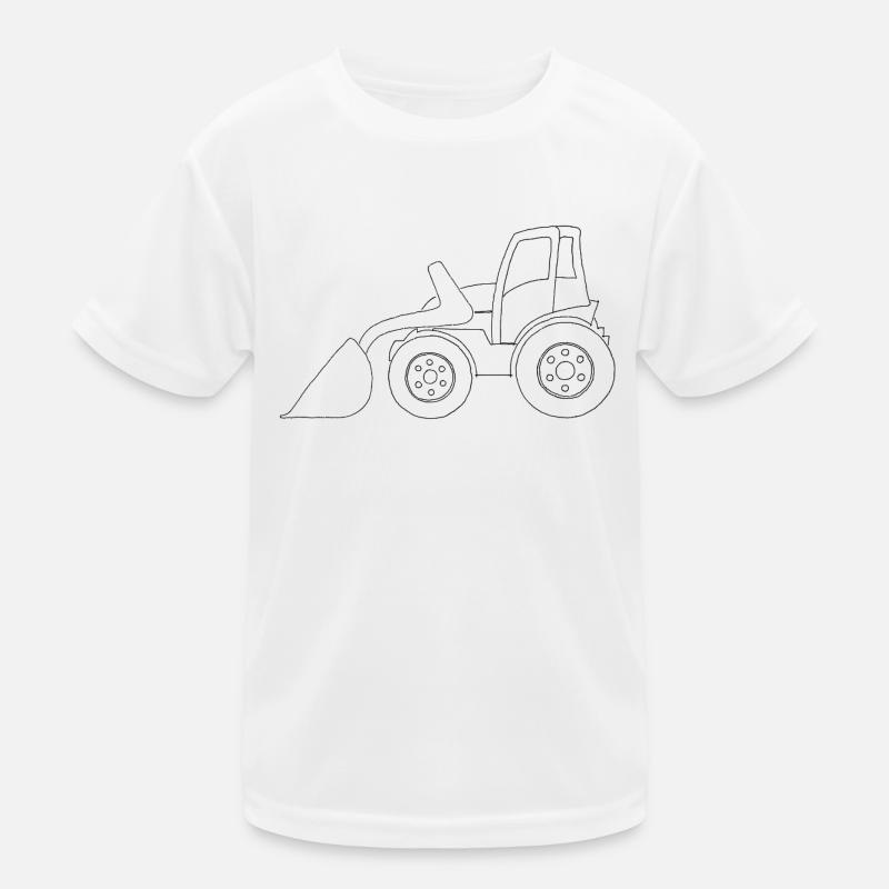 Excavator Kids Functional T-Shirt