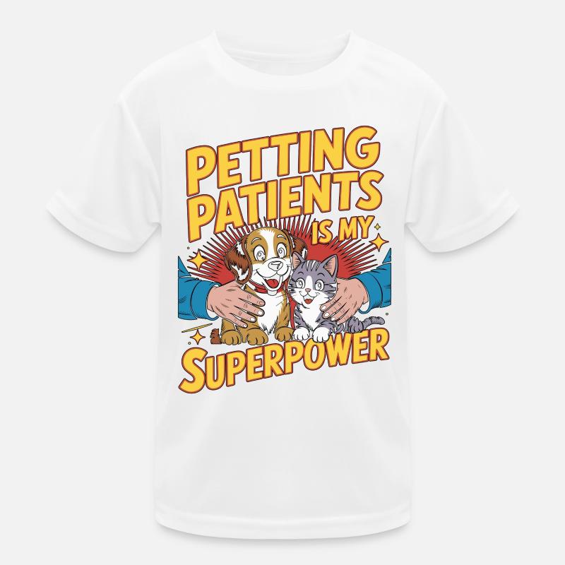 Vet Tech Petting Patients Veterinary Assistant Kinder Funktions-T-Shirt