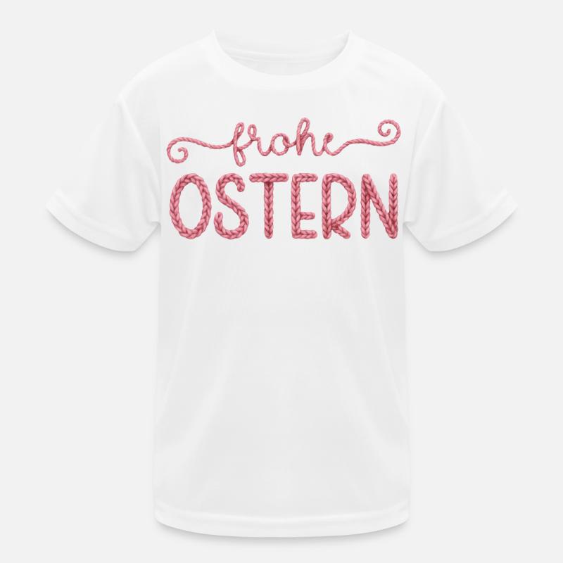 Frohe Ostern Kinder Funktions-T-Shirt