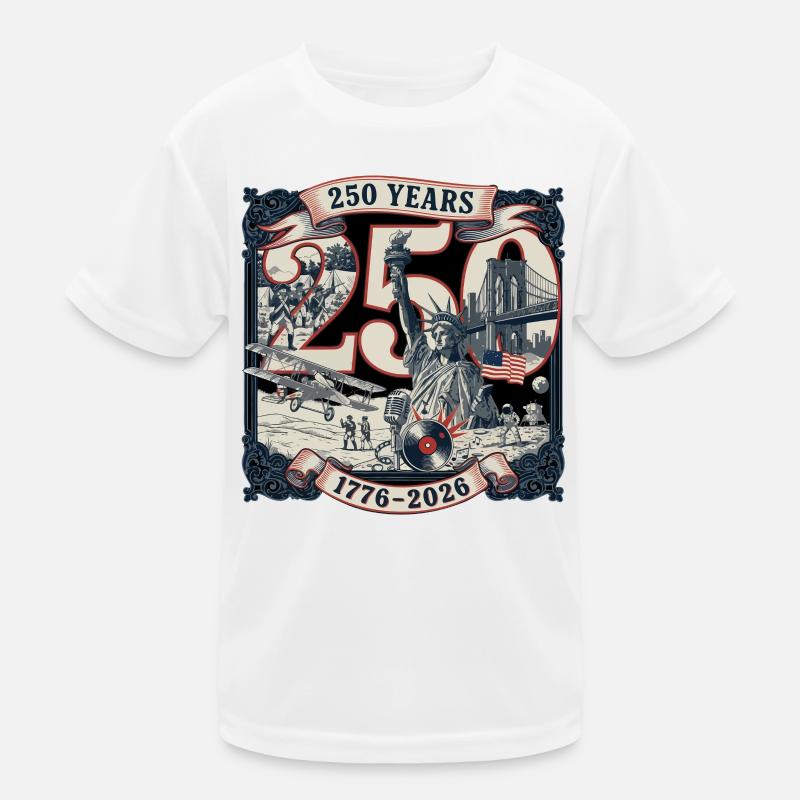 250 ans d’Amérique 1776-2026 T-shirt sport Enfant