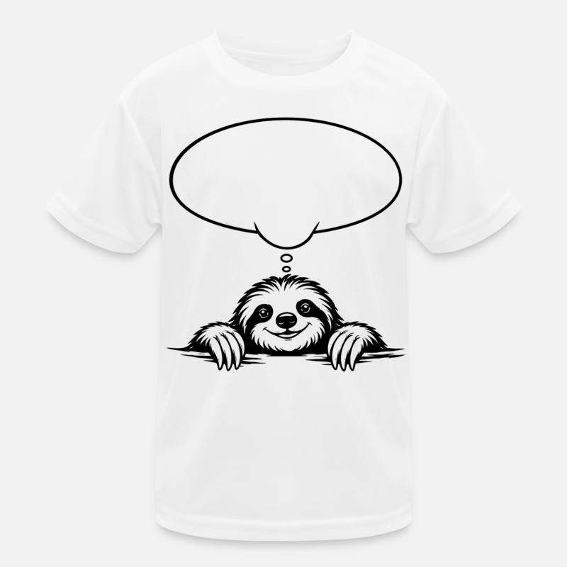 Faultier_mit_Denkblase Kinder Funktions-T-Shirt