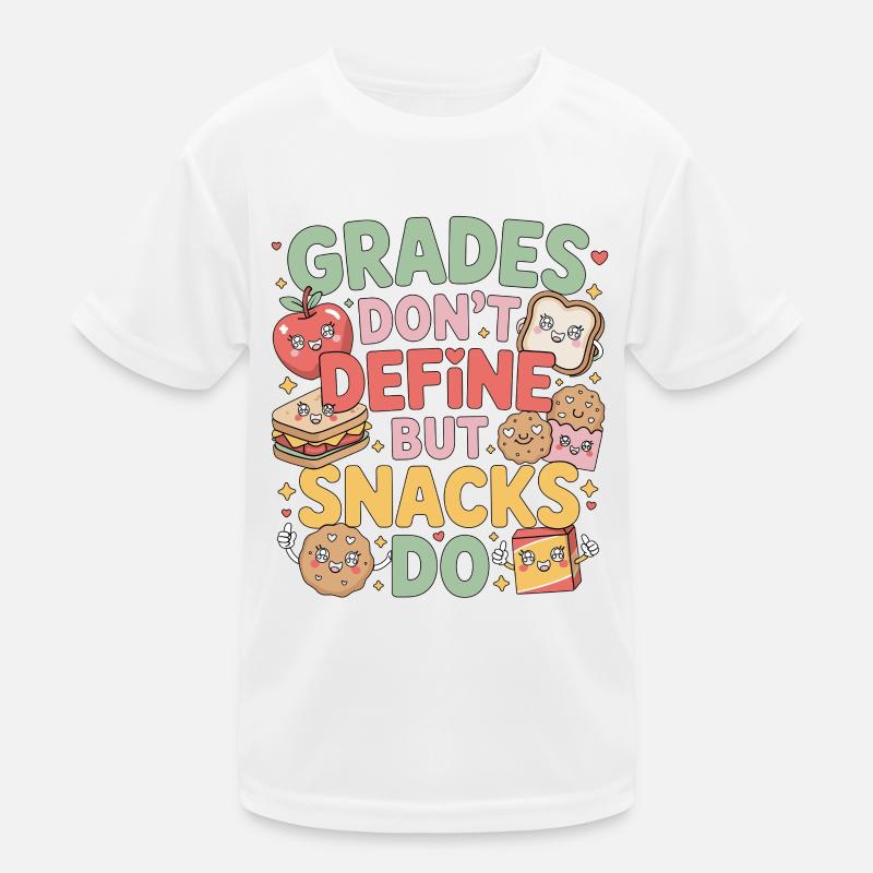 Elementary Teacher Grades Don't Define Education Kids Functional T-Shirt