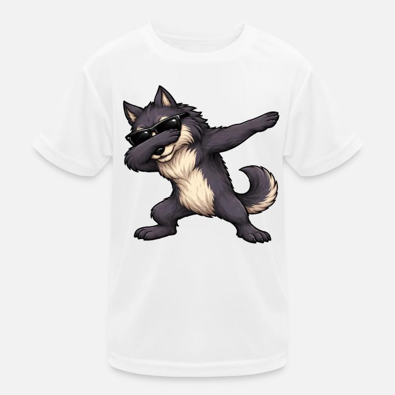 Essuyage de Loup-Garou T-shirt sport Enfant