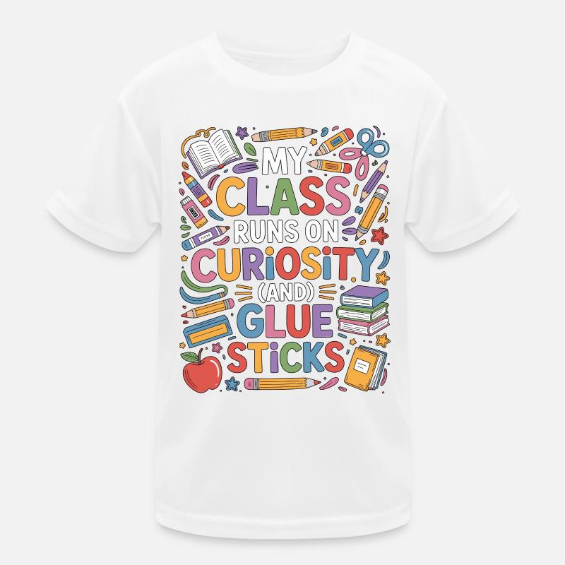 Elementary Teacher My Class Runs On Education Kids Functional T-Shirt