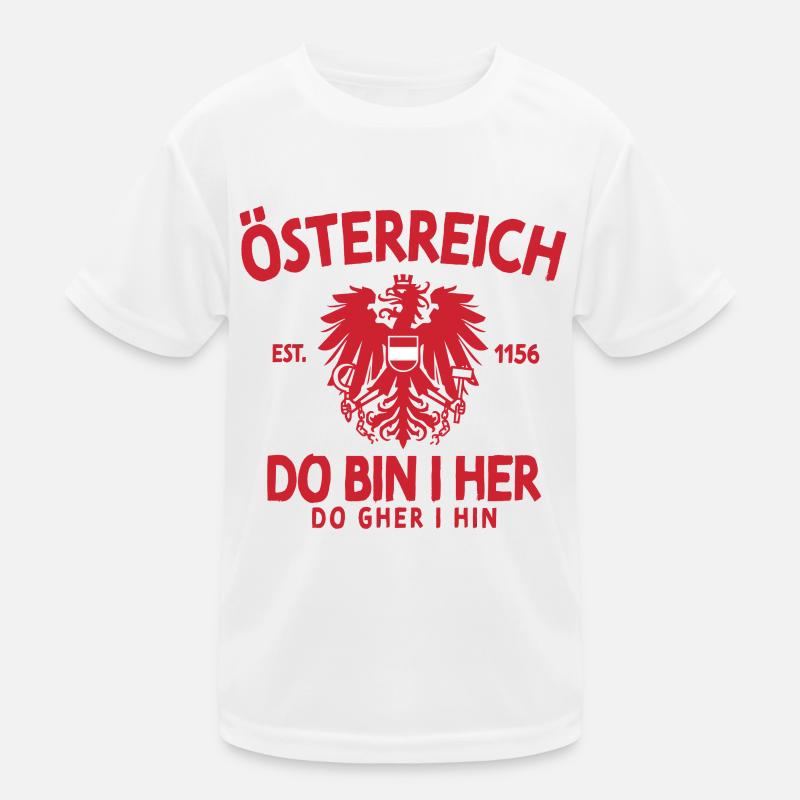 Austria Do Am I Her Austrian Saying Kids Functional T-Shirt