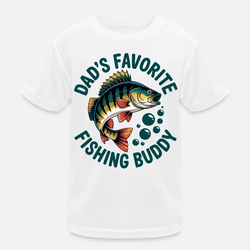 Fishing with Dad Kids Functional T-Shirt