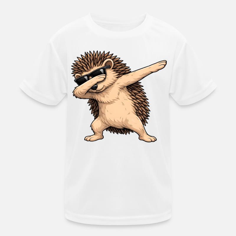 Dabbing Igel Kinder Funktions-T-Shirt