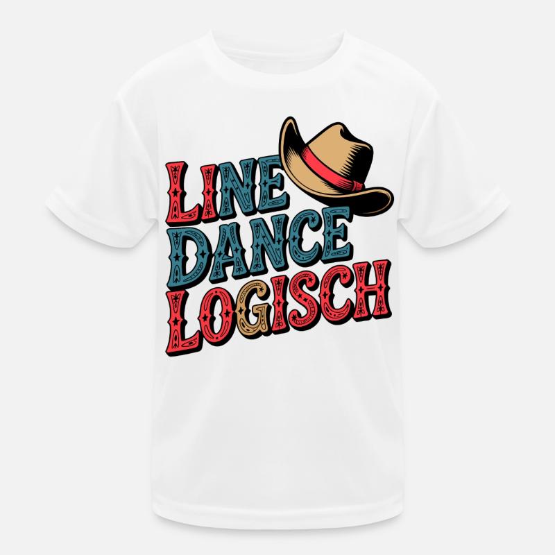 Line Dance Logisch Kinder Funktions-T-Shirt