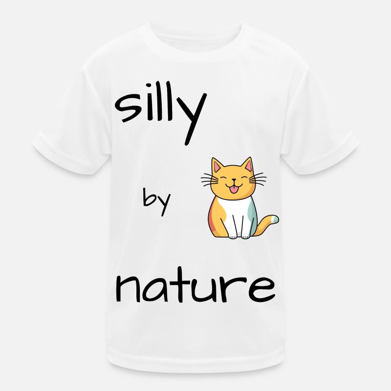 Silly Katze Kinder Funktions-T-Shirt