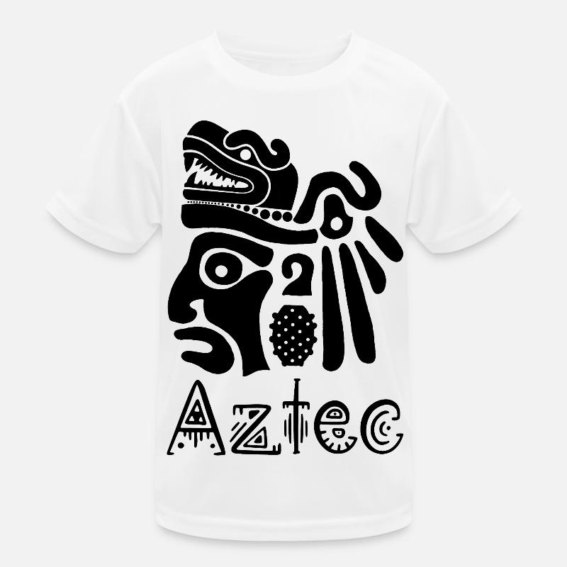 Aztec Warrior (Black) Kids Functional T-Shirt
