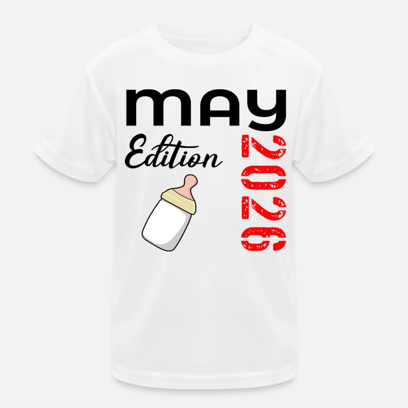 Geburt des Babys Mai 2026 Kinder Funktions-T-Shirt