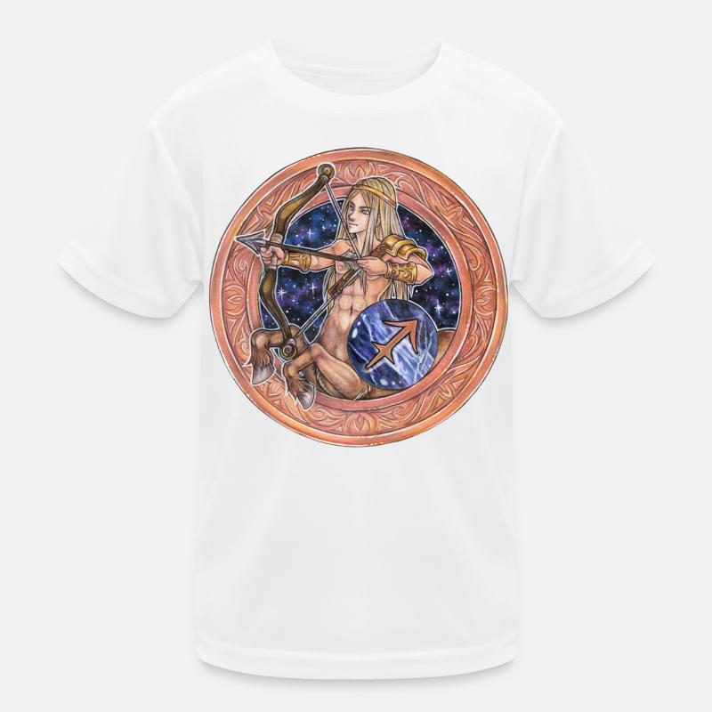 Zodiac Sign Sternzeichen Schütze Sagittarius Kids Functional T-Shirt