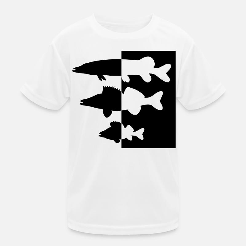 Pike and zander perch Kids Functional T-Shirt