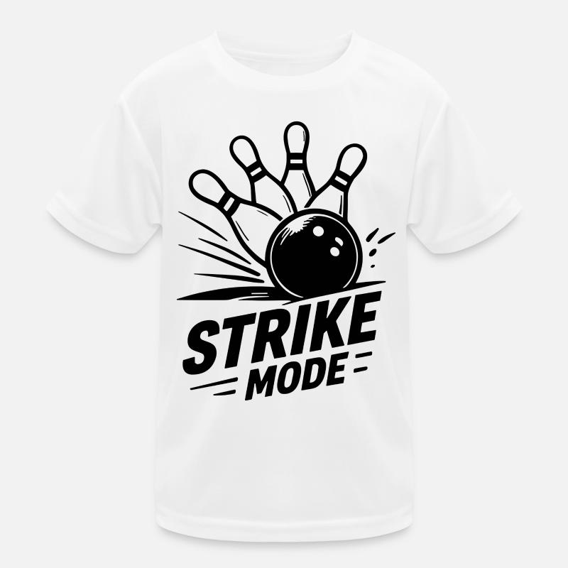 Bowling Strike Mode Kegeln Champion  Kinder Funktions-T-Shirt
