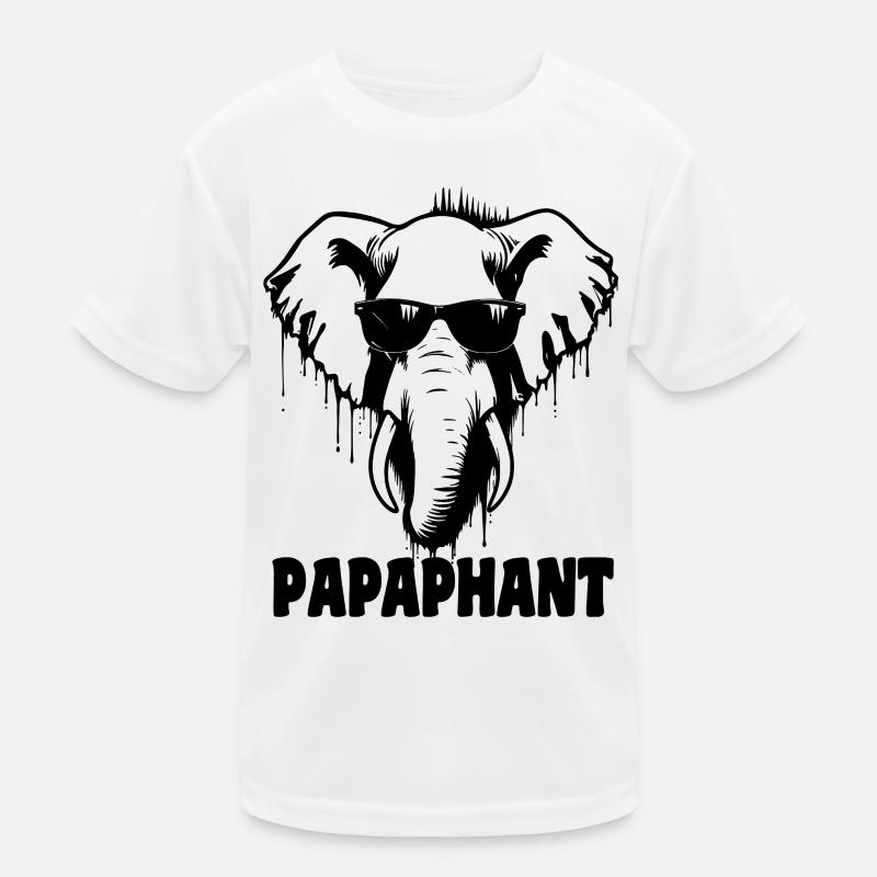 Papaphant - Elephant Father's Day Kids Functional T-Shirt