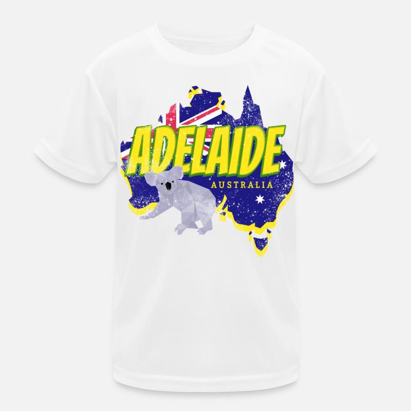 Souvenir de coala rétro et drapeau d’Adélaïde, Australie T-shirt sport Enfant