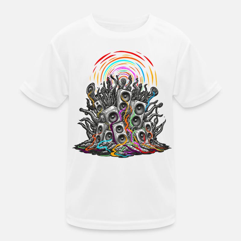 Psychedelic speaker Kids Functional T-Shirt