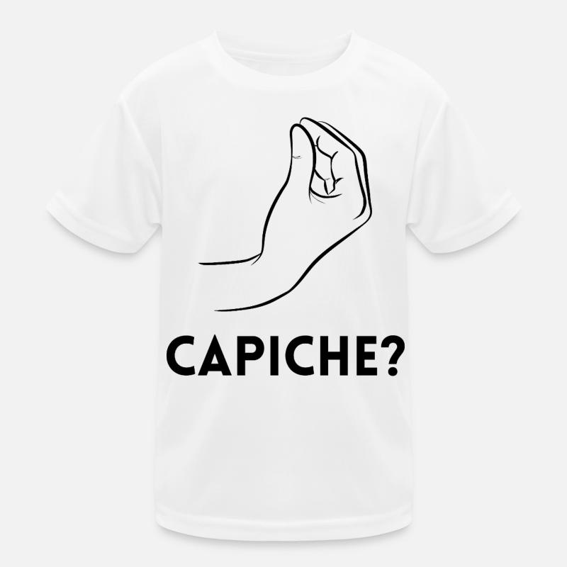 Capiche – Verstehst du? Kinder Funktions-T-Shirt