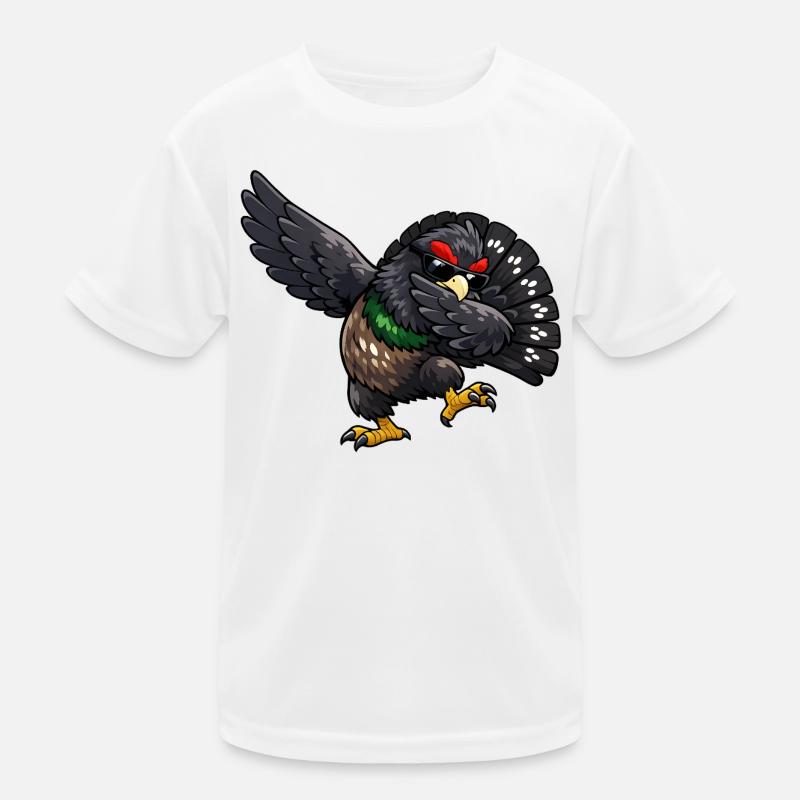 Dabbing Auerhahn Kinder Funktions-T-Shirt